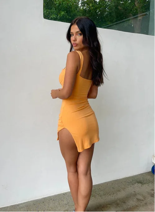 Bodycon Mini Dress w/ Side Slit