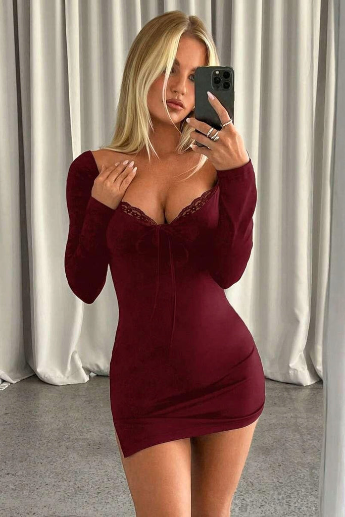 Long Sleeve Bodycon Mini Dress